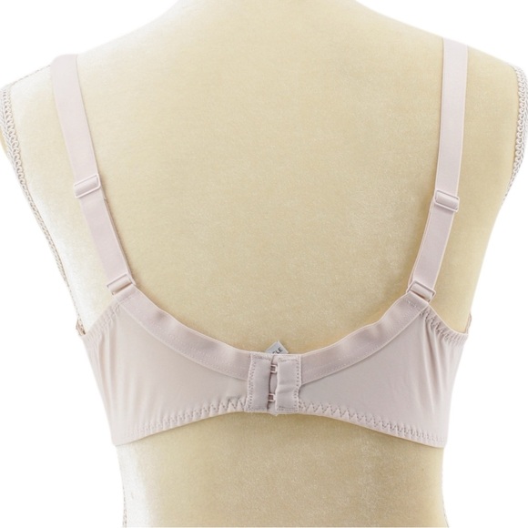 Simone Perele Light Pink Floral Embroidered Full Coverage Underwire Bra Size 38C - Picture 4 of 9